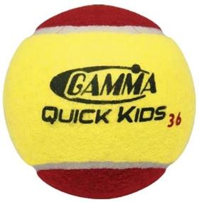 img 4 attached to 🎾 Gamma Quick Kids (Transition) Practice Tennis Balls: Red, Orange, Green Dot - Slower Ball Speed in Various Pack Sizes