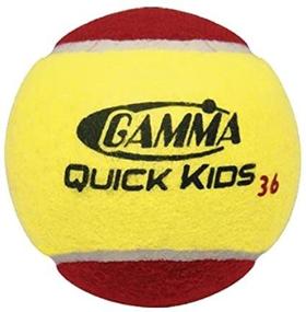 img 3 attached to 🎾 Gamma Quick Kids (Transition) Practice Tennis Balls: Red, Orange, Green Dot - Slower Ball Speed in Various Pack Sizes