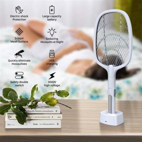 img 3 attached to 🦟 iMirror Bug Zapper - 2-in-1 Rechargeable Electric Fly Swatter & Mosquito Swatter for Indoor and Outdoor Use