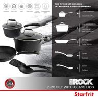 starfrit the rock 7-piece set: heat-resistant bakelite handles for superior cooking logo