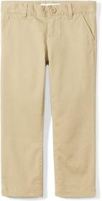 img 4 attached to 👖 Girls' Chino Pant: Amazon Essentials Uniform Flat Front