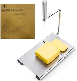 img 3 attached to 🧀 ZMPWLQ Stainless Steel Cheese Slicer with Accurate Size Scale - Ideal Wire Cheese Cutter for Cheese, Butter, and More