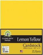 lemon yellow cardstock 100lb sheets crafting in paper & paper crafts logo