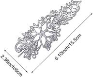 🌸 кангканг ножи для вырубки цветочного уголка для изготовления открыток и скрапбукинга на рождество - 2.36x6.10 дюймов логотип