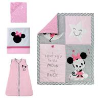 🐭 lambs & ivy disney baby minnie mouse 4 piece nursery crib bedding set in pink
🐭 ламбс и айви дисней бэби минни маус набор постельного белья для детской кроватки из 4 предметов в розовом цвете. логотип