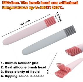 img 3 attached to 🔥 OYV Silicone Basting Brush - Heat Resistant, Food Grade BBQ Brush for Kitchen Cooking, Baking, and Barbecuing with Sauce, Marinades, & More