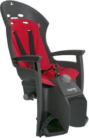 img 2 attached to Hamax Siesta Rear Childseat with Pannier Rack Mount, Grey/Red, Unisex-Youth, One Size