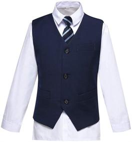 img 1 attached to Bearer Outfits Pieces Toddler Wedding Boys' Clothing