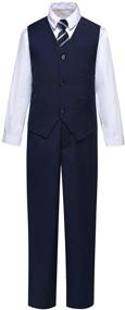 img 3 attached to Bearer Outfits Pieces Toddler Wedding Boys' Clothing