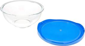 img 3 attached to Versatile and Convenient: Amazon Basics 10-Piece Glass Mixing Bowl Set with 5 Lids