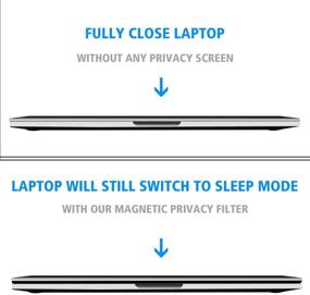 img 1 attached to Приватный защитный экран для MacBook Pro 15 | Фильтр для моделей с Touch Bar 2017/2018/2019 (A1707/A1990) | Включает защиту веб-камеры и клавиатурное покрытие из TPU