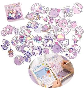 img 2 attached to 🐇 Cute Cartoon Rabbits Decoration Stickers for Scrapbooking, Planners, Gift Packing, Albums, Journals, Arts, DIY Crafts - Agwut