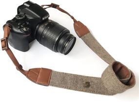 img 4 attached to 📸 Adjustable Vintage Soft Camera Neck Strap, Shoulder Belt for Women/Men - Nikon/Canon/Sony/Olympus/Samsung/Pentax ETC DSLR/SLR