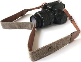 img 1 attached to 📸 Adjustable Vintage Soft Camera Neck Strap, Shoulder Belt for Women/Men - Nikon/Canon/Sony/Olympus/Samsung/Pentax ETC DSLR/SLR