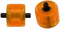 heelys replacement wheels orange translucent logo