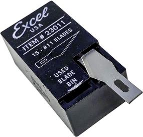 img 1 attached to 🔪 Excel Blades #11 Craft Knife Replacement Blades - Double Honed Blades for Versatile Craft Cutting - Ideal for Wood, Plastic, Paper, Leather & More - Set of 15 Blades with Easy Dispenser