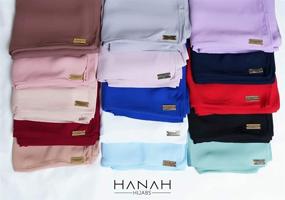 img 1 attached to Hanah Hijabs Premium Korean Chiffon