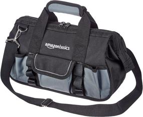 img 4 attached to Amazon Basics Small 12 Inch Tool Bag: Durable, Wear-Resistant with Strap