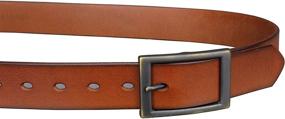 img 3 attached to Classic Men's Belt Accessories: Bullko 👔 Genuine Leather Belts for 34-36 Inch Waist