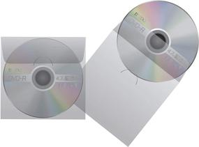 img 1 attached to 📁 Maxell 190150 50ct CD/DVD Sleeve: Protect and Organize Your Media