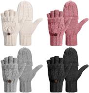 🧤 weather accessories: convertible fingerless mittens logo