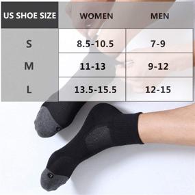 img 3 attached to FITRELL 6 Pack Men's Cushioned Athletic Ankle Socks for Sports & Running 7-9/9-12/12-15 Sizes