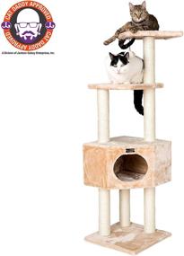 img 3 attached to 🐱 Premium Beige Armarkat Cat Tree Model A5201: Ultimate Feline Playground