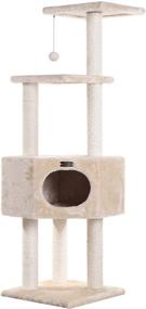 img 2 attached to 🐱 Premium Beige Armarkat Cat Tree Model A5201: Ultimate Feline Playground