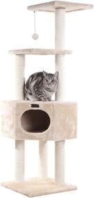 img 4 attached to 🐱 Premium Beige Armarkat Cat Tree Model A5201: Ultimate Feline Playground