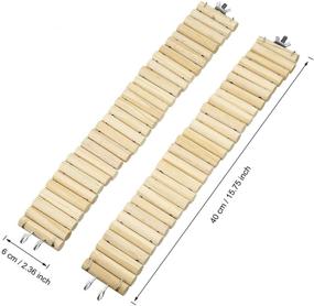 img 3 attached to 🐹 Sumind Wooden Pet Ladder Bridge: A Flexible and Soft Animal Toy for Hamsters, Mice, Chipmunks, and More!