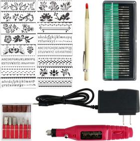 img 4 attached to Electric Engraver Engraving Polishing Stencils Beading & Jewelry Making in Engraving Machines & Tools