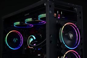 img 2 attached to Enermax T.B. RGB AD Edition 3 Pack of 120mm PWM Case Fan: Effortless Syncing of 4-Ring Addressable RGB Lighting with Motherboard/RGB Control Box - UCTBRGBA12P-BP3