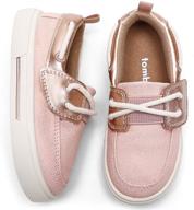 👟 trendy unisex boat shoes: tombik toddler canvas sneakers for little kids! logo