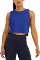 👚 hioinieiy women's crop tops for workouts - loose sleeveless cropped muscle shirts with open side - gym exercise & yoga apparel логотип