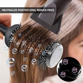 img 1 attached to 🔘 Aozzy Round Brush Set: Reduce Frizz, Make Hair More Smooth and Full for Curling & Straightening - Ceramic & Ionic Round Brush for Women and Men (8pcs)