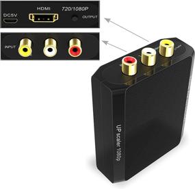 img 1 attached to RCA to HDMI Converter - Wenter 1080P AV to HDMI Converter for Xbox/PS2/Wii/VHS/VCR/DVD, Composite to HDMI Converter for HDMI Digital TV Playback