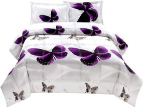 img 4 attached to HIG Comforter Set Queen Hypoallergenic Bedding