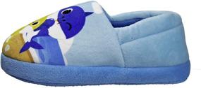 img 2 attached to 🦈 Fun Nickelodeon Shark Indoor Slippers: Lightweight Boys' Shoes for Comfortable Styling!