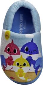 img 1 attached to 🦈 Fun Nickelodeon Shark Indoor Slippers: Lightweight Boys' Shoes for Comfortable Styling!