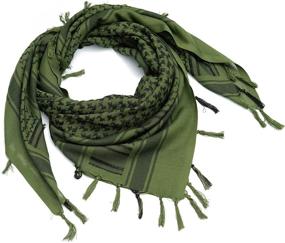 img 2 attached to Keffiyeh Military Shemagh Tactical Desert Women's Accessories for Scarves & Wraps