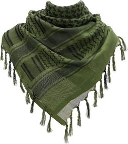 img 4 attached to Keffiyeh Military Shemagh Tactical Desert Women's Accessories for Scarves & Wraps