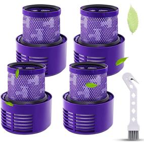 img 4 attached to 🔍 Washable Pre Filter Replacements for Dyson V10 SV12, 4-Piece Bundle, Smyidel Filter for Dyson V10 - Enhance Your Dyson Performance!