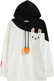 img 4 attached to 🐰 Cuddle up with Aza Boutique Girl's Cute Bunny Sweatshirt!