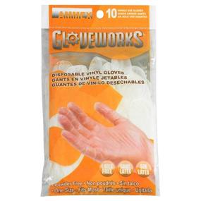 img 4 attached to AMMEX 10 Pack Disposable Vinyl Gloves - Versatile, Powder-Free, One Size Fits Most, Clear & Convenient