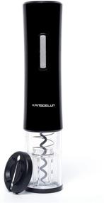 img 4 attached to 🍷 Kangdelun Electric Wine Bottle Opener with Foil Cutter - Black, Battery Operated, Self-Pulling, Sleek and User-Friendly