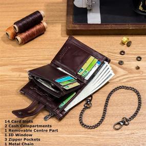 img 2 attached to 👔 BULL CAPTAIN Leather Premium Wallets: Elevate Your Style with Men's Accessories