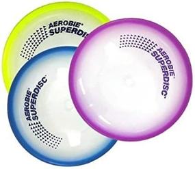 img 2 attached to 🏞️ Premium Pack of 3 Aerobie Superdiscs with 10 inch Diameter - Made in USA | Ultimate Flying Discs for Outdoor Fun!