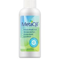 🌿 metaqil oral rinse: all-natural relief for metallic & bitter taste disorders, freshens breath - 8 oz. bottle logo