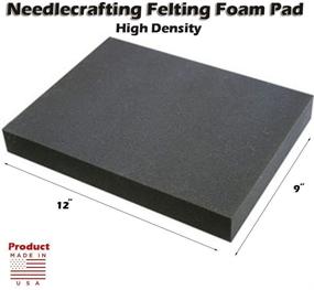 img 3 attached to 🧵 High-Density Foam Needle Felting Pad - 9" x 12" x 2" Flat Panel
