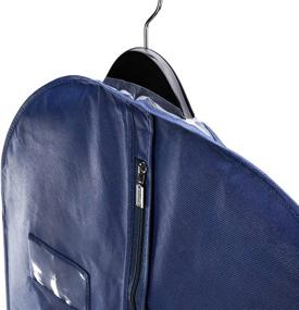 img 1 attached to HANGERWORLD 40 Inch Suit Bags - Closet Storage Clothes Cover Dust Protector (Pack of 3, Blue)